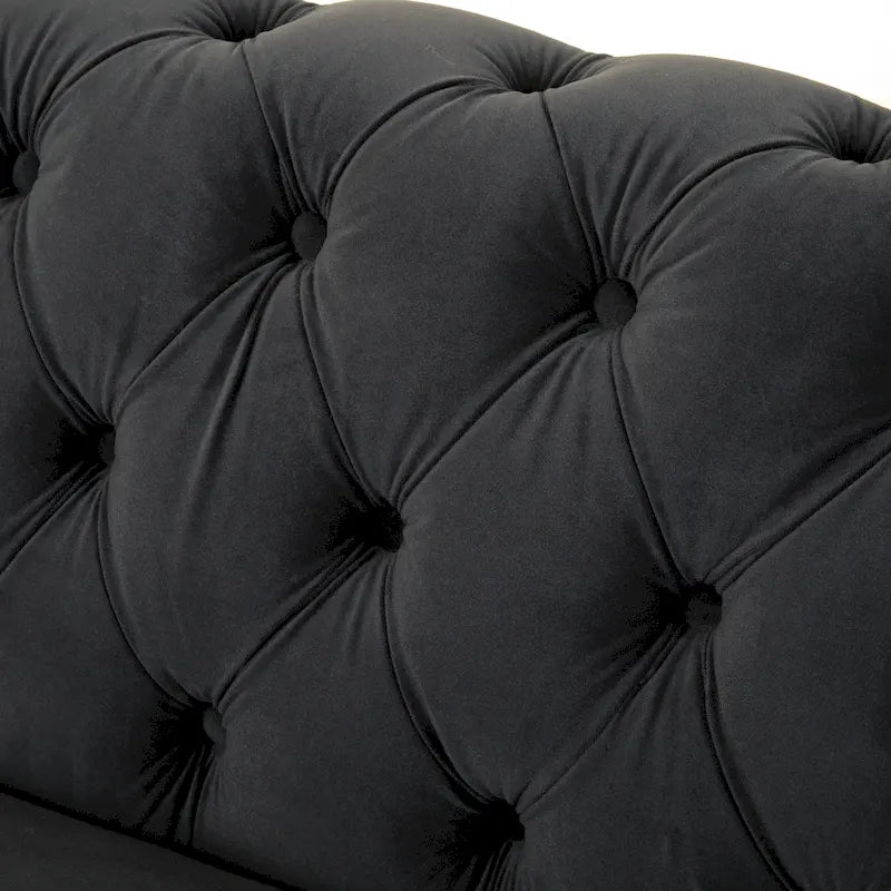 Canapé deux places Eviva Chesterfield en velours de Christopher Knight Home