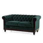 Canapé deux places Eviva Chesterfield en velours de Christopher Knight Home