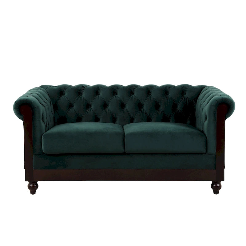 Canapé deux places Eviva Chesterfield en velours de Christopher Knight Home