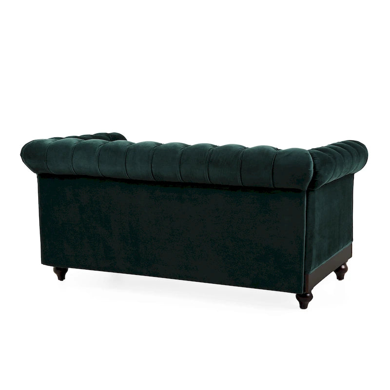 Canapé deux places Eviva Chesterfield en velours de Christopher Knight Home