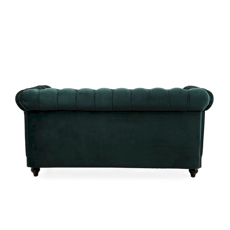 Canapé deux places Eviva Chesterfield en velours de Christopher Knight Home