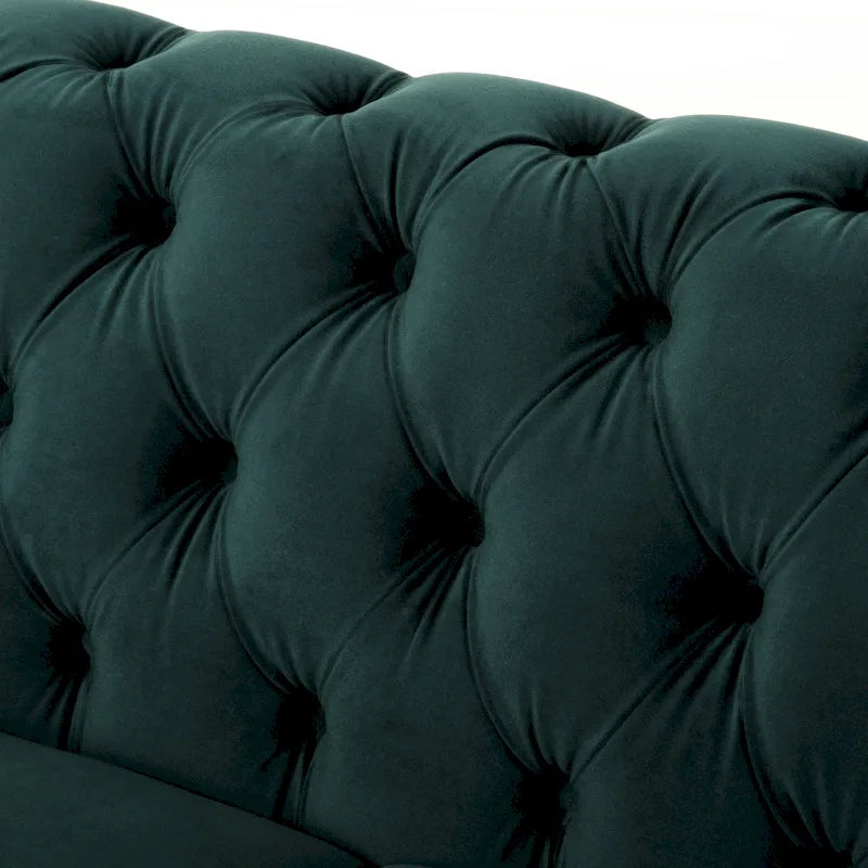 Canapé deux places Eviva Chesterfield en velours de Christopher Knight Home