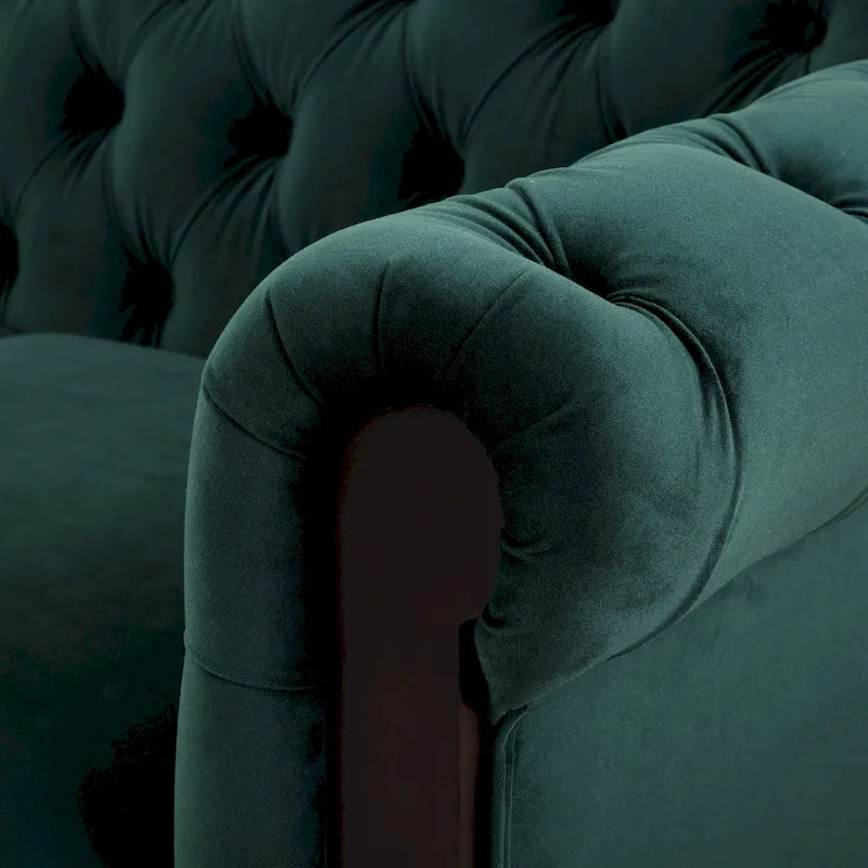 Canapé deux places Eviva Chesterfield en velours de Christopher Knight Home