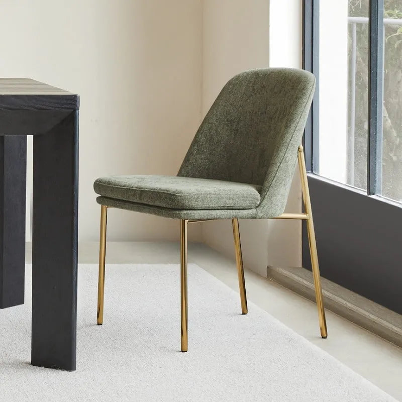Ensemble de 2 chaises de salle à manger modernes Evelyn avec pieds en métal