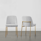 Ensemble de 2 chaises de salle à manger modernes Evelyn avec pieds en métal