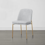 Ensemble de 2 chaises de salle à manger modernes Evelyn avec pieds en métal