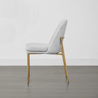 Ensemble de 2 chaises de salle à manger modernes Evelyn avec pieds en métal