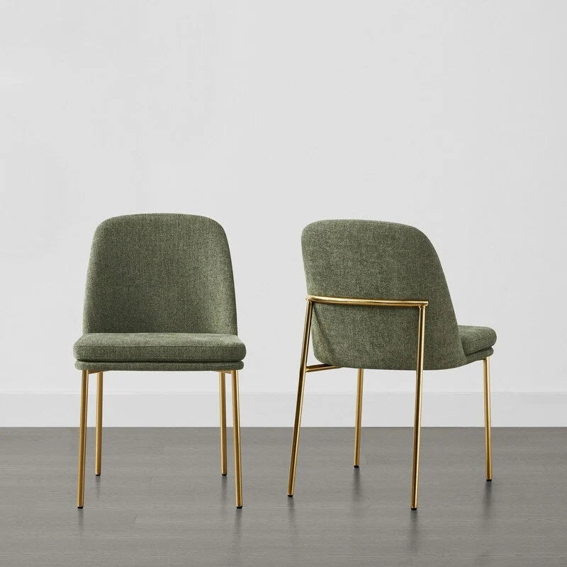 Ensemble de 2 chaises de salle à manger modernes Evelyn avec pieds en métal