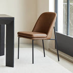 Ensemble de 2 chaises de salle à manger modernes Evelyn avec pieds en métal
