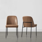 Ensemble de 2 chaises de salle à manger modernes Evelyn avec pieds en métal
