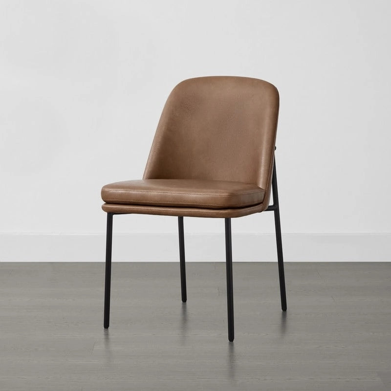 Ensemble de 2 chaises de salle à manger modernes Evelyn avec pieds en métal