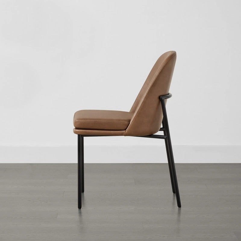 Ensemble de 2 chaises de salle à manger modernes Evelyn avec pieds en métal