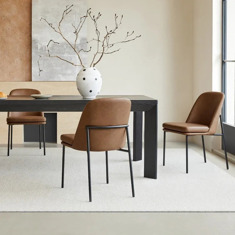 Ensemble de 2 chaises de salle à manger modernes Evelyn avec pieds en métal
