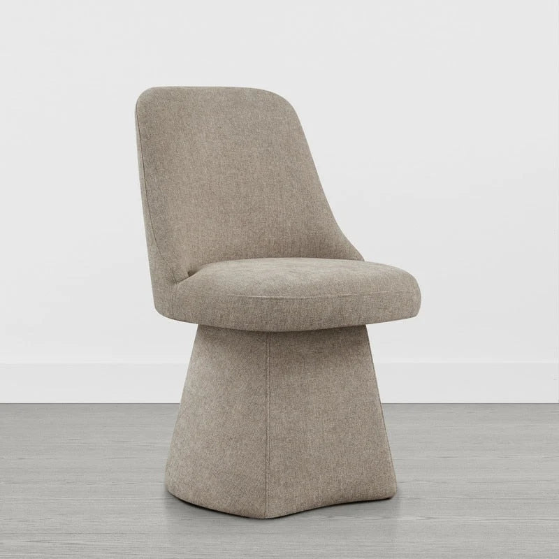 Chaise de salle à manger pivotante sans accoudoirs Anna, rembourrée, pour cuisine et salon
