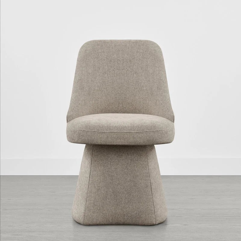 Chaise de salle à manger pivotante sans accoudoirs Anna, rembourrée, pour cuisine et salon