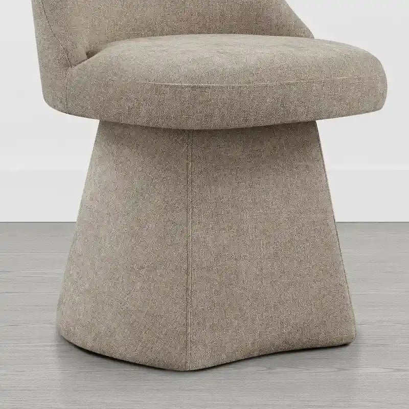 Chaise de salle à manger pivotante sans accoudoirs Anna, rembourrée, pour cuisine et salon