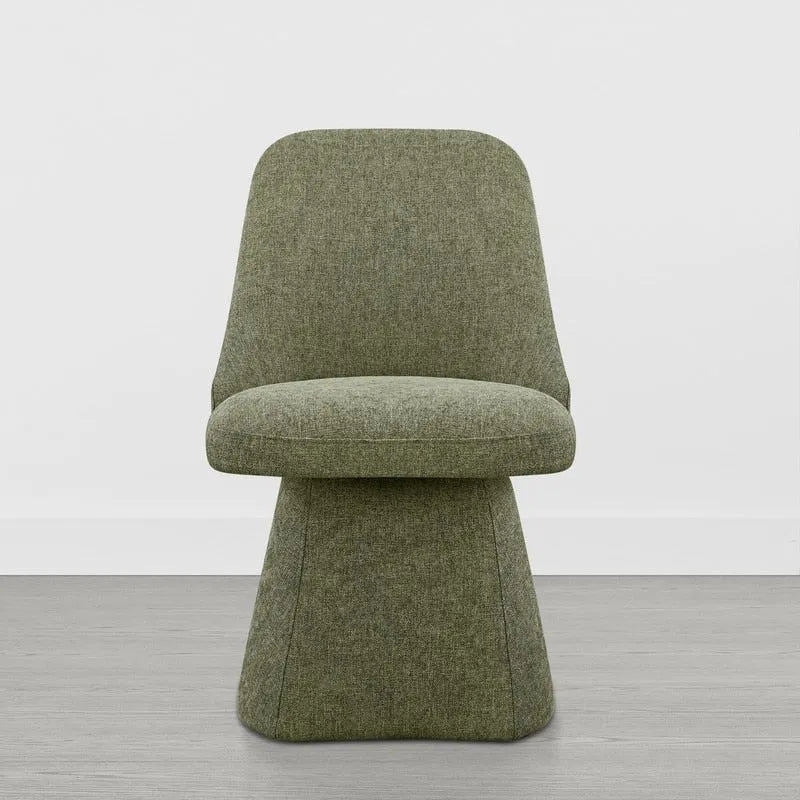 Chaise de salle à manger pivotante sans accoudoirs Anna, rembourrée, pour cuisine et salon