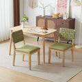 Ensemble de 2 chaises de salle à manger en bois de style moderne du milieu du siècle