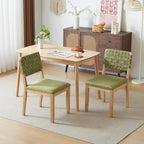 Ensemble de 2 chaises de salle à manger en bois de style moderne du milieu du siècle