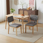 Ensemble de 2 chaises de salle à manger en bois de style moderne du milieu du siècle