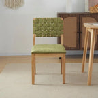 Ensemble de 2 chaises de salle à manger en bois de style moderne du milieu du siècle