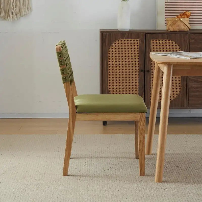 Ensemble de 2 chaises de salle à manger en bois de style moderne du milieu du siècle