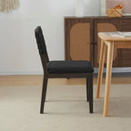 Ensemble de 2 chaises de salle à manger en bois de style moderne du milieu du siècle