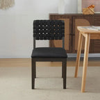 Ensemble de 2 chaises de salle à manger en bois de style moderne du milieu du siècle