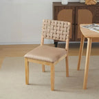 Ensemble de 2 chaises de salle à manger en bois de style moderne du milieu du siècle