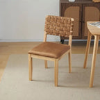 Ensemble de 2 chaises de salle à manger en bois de style moderne du milieu du siècle