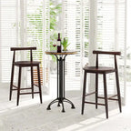 Ensemble de 2 ou 4 tabourets de bar Costway en bois d'acacia