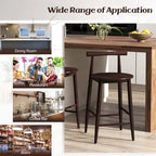 Ensemble de 2 ou 4 tabourets de bar Costway en bois d'acacia