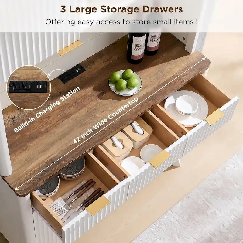 Meuble bar à vin 72, meuble bar à café moderne en bois avec éclairage LED - Non disponible