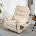 Fauteuil releveur électrique Deluxe à double moteur, longueur 190 cm, 100 % polyester, massage/chauffage, montage facile