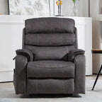 Fauteuil releveur électrique Deluxe à double moteur, longueur 190 cm, 100 % polyester, massage/chauffage, montage facile