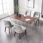 Ensemble de 4 chaises de salle à manger recouvertes de tissu