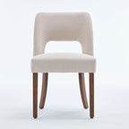 Ensemble de 4 chaises de salle à manger recouvertes de tissu
