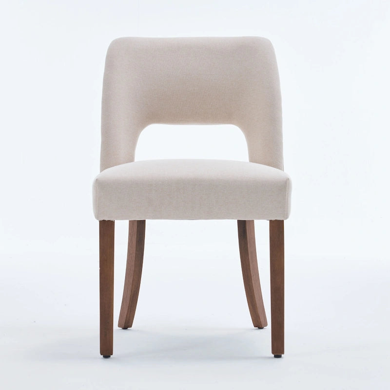 Ensemble de 4 chaises de salle à manger recouvertes de tissu