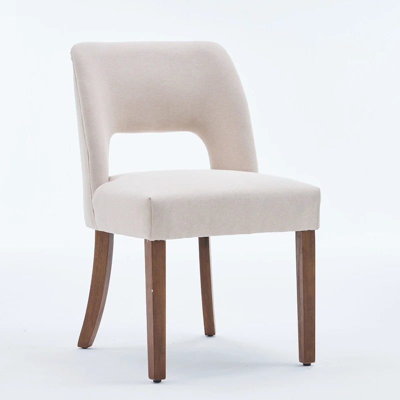 Ensemble de 4 chaises de salle à manger recouvertes de tissu