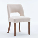 Ensemble de 4 chaises de salle à manger recouvertes de tissu