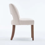 Ensemble de 4 chaises de salle à manger recouvertes de tissu