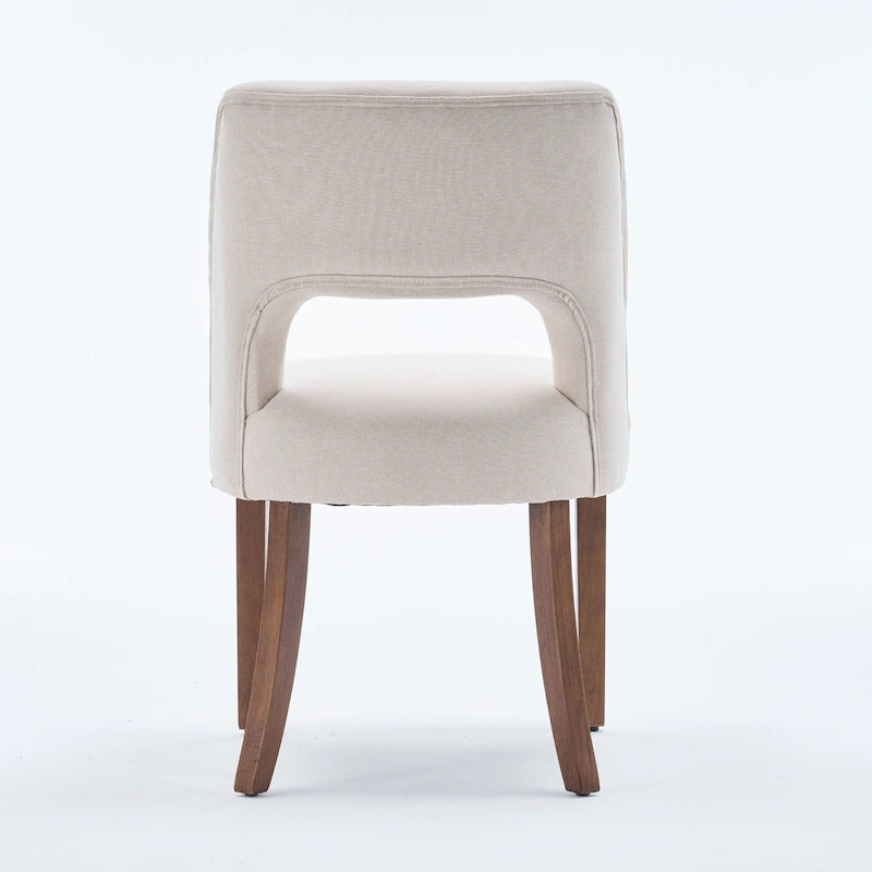 Ensemble de 4 chaises de salle à manger recouvertes de tissu