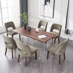 Ensemble de 4 chaises de salle à manger recouvertes de tissu
