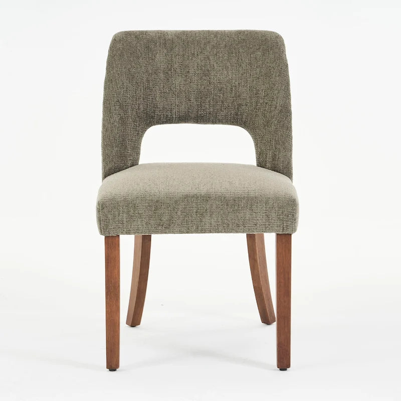 Ensemble de 4 chaises de salle à manger recouvertes de tissu