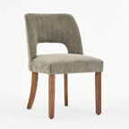 Ensemble de 4 chaises de salle à manger recouvertes de tissu