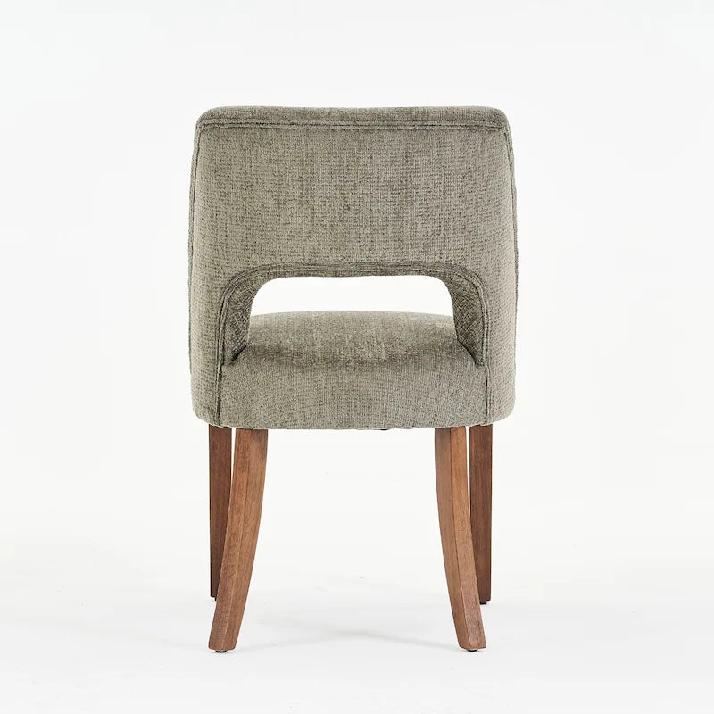 Ensemble de 4 chaises de salle à manger recouvertes de tissu