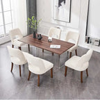 Ensemble de 4 chaises de salle à manger recouvertes de tissu