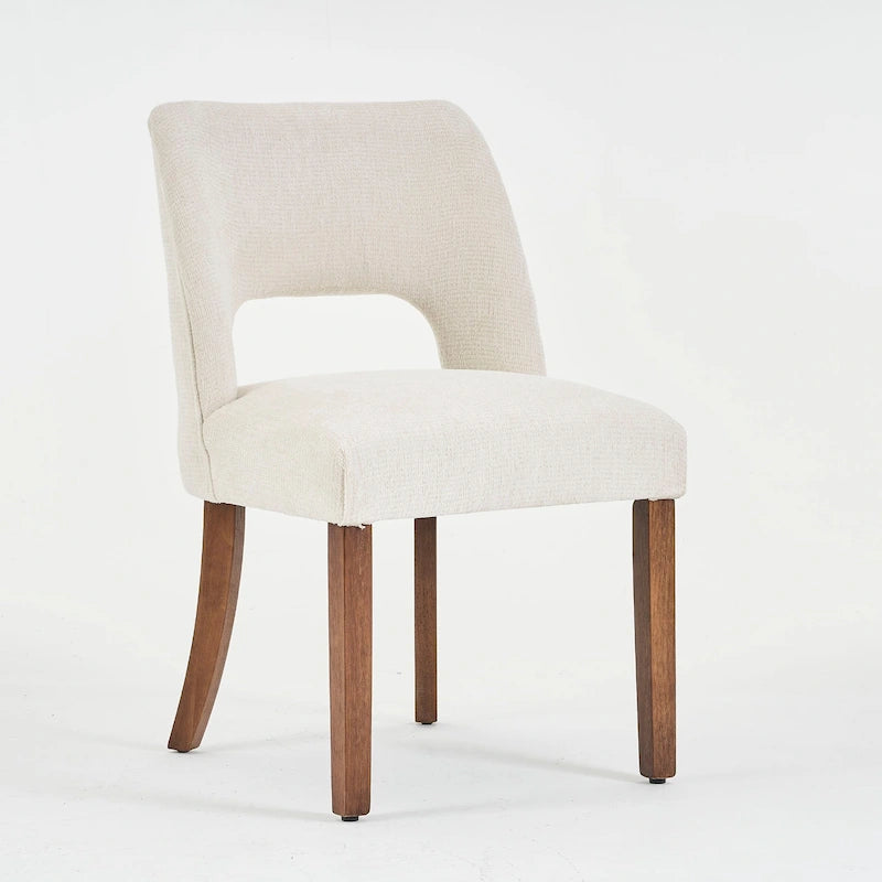 Ensemble de 4 chaises de salle à manger recouvertes de tissu