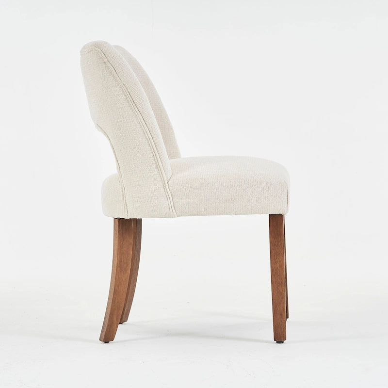Ensemble de 4 chaises de salle à manger recouvertes de tissu