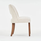 Ensemble de 4 chaises de salle à manger recouvertes de tissu